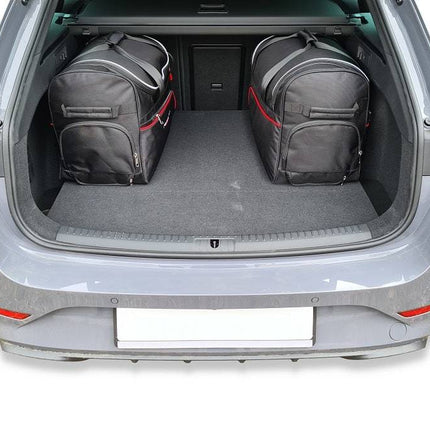 Kjust Reistassenset voor Cupra Leon stationwagen vanaf 2020 - Set van 5 Tassen met 3 Roltassen en 2 Sporttassen