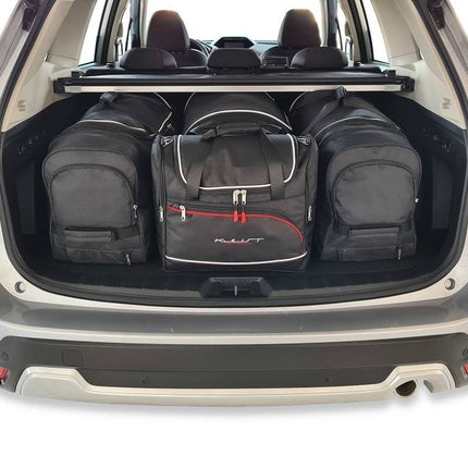Kjust Reistassenset voor Subaru Forester Vanaf 2019 - Set van 4 Tassen met 3 Roltassen en 1 Vliegtuigtas