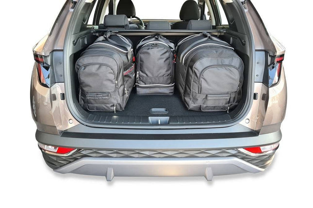 Kjust Reistassenset voor Hyundai Tucson vanaf 2020 - Set van 4 Tassen met 2 Roltassen en 2 Sporttassen