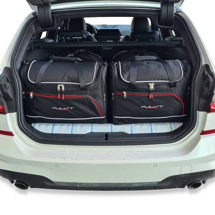 Kjust Reistassenset voor BMW 3 serie Touring vanaf 2019 - Set van 4 Tassen met 2 Roltassen en 2 Vliegtuigtassen