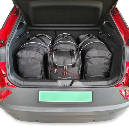 Kjust Reistassenset voor Volkswagen ID.4 vanaf 2021 - Set van 4 Tassen met 3 Roltassen en 1 Vliegtuigtas
