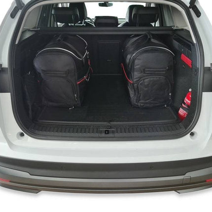 Kjust Reistassenset voor Skoda Enyaq vanaf 2021 - Set van 5 Tassen met 3 Roltassen en 2 Vliegtuigtassen