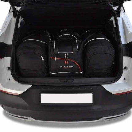 Kjust Reistassenset voor Opel Grandland X 2018-2024 - Set van 4 Tassen met 2 Roltassen en 2 Sporttassen