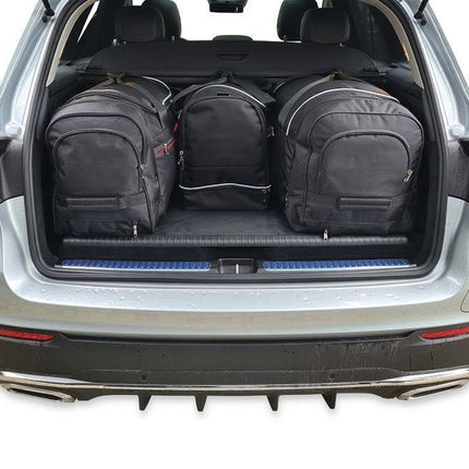 Kjust Reistassenset voor Mercedes Benz GLC Coupe 2017-2023 - Set van 4 Tassen met 2 Roltassen 1 Sporttas en 1 Vliegtuigtas