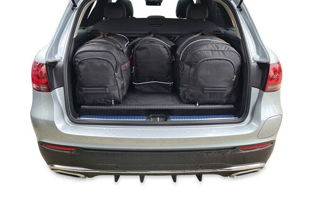 Kjust Reistassenset voor Mercedes Benz GLC Coupe 2017-2023 - Set van 4 Tassen met 2 Roltassen 1 Sporttas en 1 Vliegtuigtas