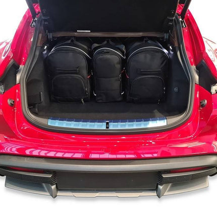 Kjust Reistassenset voor Porsche Taycan Cross Turismo vanaf 2020 - Set van 5 Tassen met 2 Roltassen en 3 Vliegtuigtassen