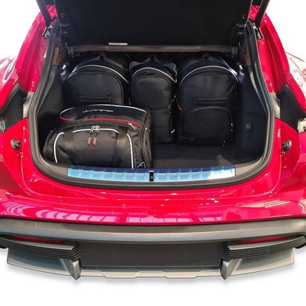 Kjust Reistassenset voor Porsche Taycan Cross Turismo vanaf 2020 - Set van 5 Tassen met 2 Roltassen en 3 Vliegtuigtassen
