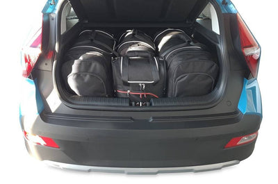 Kjust Reistassenset voor Hyundai Bayon vanaf 2021 - Set van 4 Tassen met 2 Roltassen 1 Sporttas en 1 Vliegtuigtas