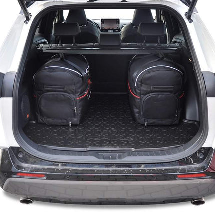 Kjust Reistassenset voor Toyota RAV 4 5-deurs 2019-2026 - Set van 5 Tassen met 3 Roltassen en 2 Vliegtuigtassen