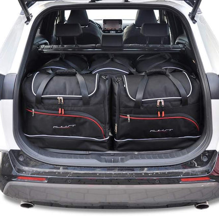 Kjust Reistassenset voor Toyota RAV 4 5-deurs 2019-2026 - Set van 5 Tassen met 3 Roltassen en 2 Sporttassen