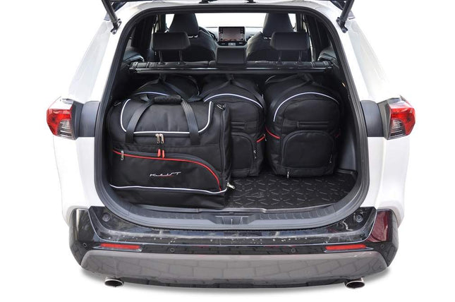 Kjust Reistassenset voor Toyota RAV 4 5-deurs 2019-2026 - Set van 5 Tassen met 3 Roltassen en 2 Sporttassen