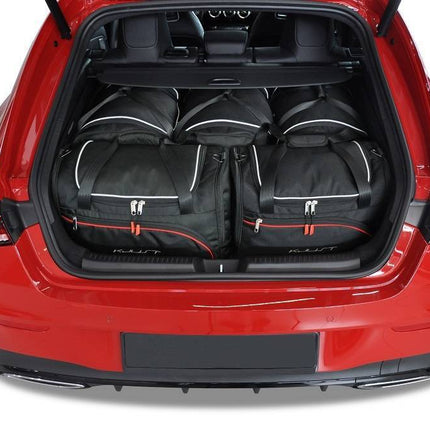 Kjust Reistassenset voor Mercedes Benz CLA Shooting Brake 2019-2025 - Set van 5 Tassen met 3 Roltassen en 2 Sporttassen