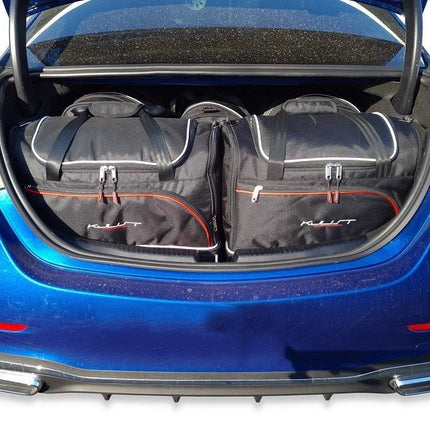 Kjust Reistassenset voor Mercedes Benz C-Klasse Limousine vanaf 2021 - Set van 5 Tassen met 2 Roltassen 2 Sporttassen en 1 Vliegtuigtas