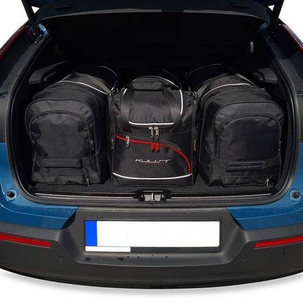 Kjust Reistassenset voor Volvo C40 2022-2024 - Set van 4 Tassen met 2 Roltassen 1 Sporttas en 1 Vliegtuigtas