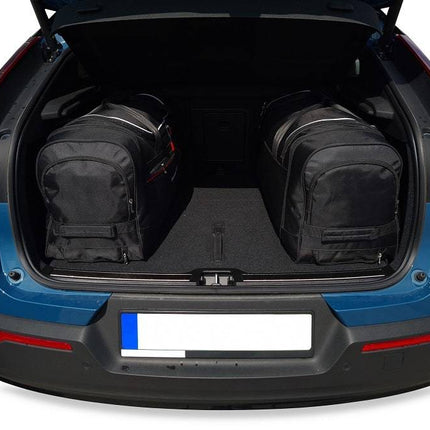 Kjust Reistassenset voor Volvo C40 2022-2024 - Set van 4 Tassen met 2 Roltassen 1 Sporttas en 1 Vliegtuigtas