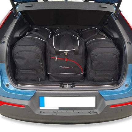 Kjust Reistassenset voor Volvo C40 2022-2024 - Set van 4 Tassen met 2 Roltassen en 2 Sporttassen