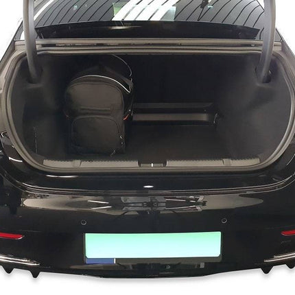 Kjust Reistassenset voor Mercedes Benz EQE Limousine vanaf 2022 - Set van 5 Tassen met 2 Roltassen 2 Sporttassen en 1 Vliegtuigtas