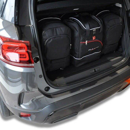 Kjust Reistassenset voor Citroen C5 Aircross 2018-2025 - Set van 4 Tassen met 2 Roltassen en 2 Sporttassen