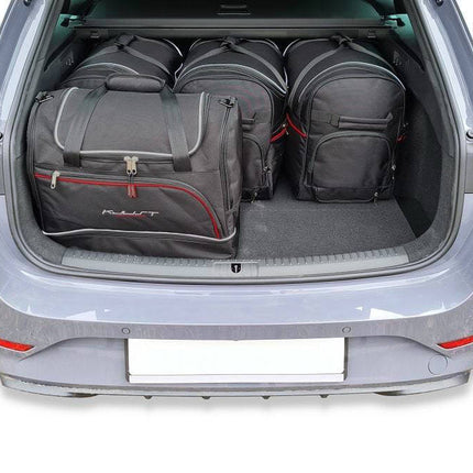 Kjust Reistassenset voor Cupra Leon stationwagen vanaf 2020 - Set van 5 Tassen met 3 Roltassen en 2 Sporttassen