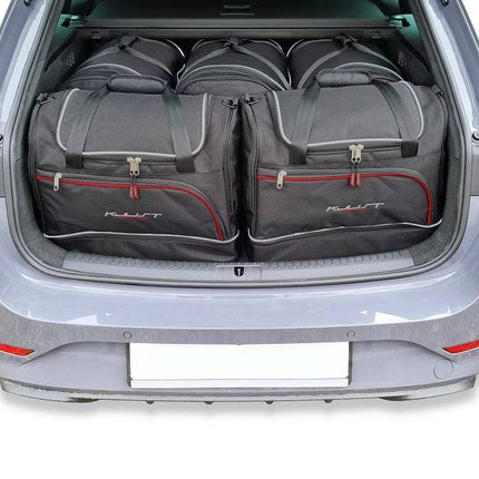 Kjust Reistassenset voor Cupra Leon stationwagen vanaf 2020 - Set van 5 Tassen met 3 Roltassen en 2 Sporttassen