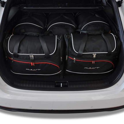 Kjust Reistassenset voor Kia Ceed Sportswagon vanaf 2018 - Set van 5 Tassen met 3 Roltassen en 2 Vliegtuigtassen
