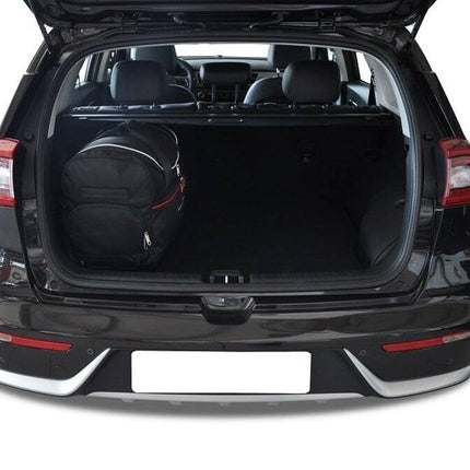 Kjust Reistassenset voor Kia Niro 5-deurs 2016-2022 - Set van 3 Tassen met 2 Roltassen en 1 Sporttas
