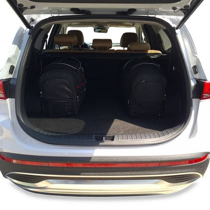 Kjust Reistassenset voor Hyundai Santa Fe 2018-2024 - Set van 5 Tassen met 3 Roltassen en 2 Vliegtuigtassen
