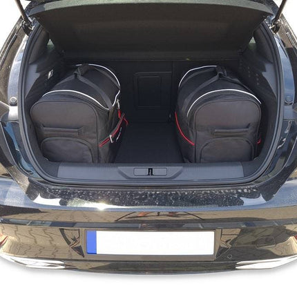 Kjust Reistassenset voor Peugeot 308 5-deurs vanaf 2021 - Set van 3 Tassen met 3 Roltassen