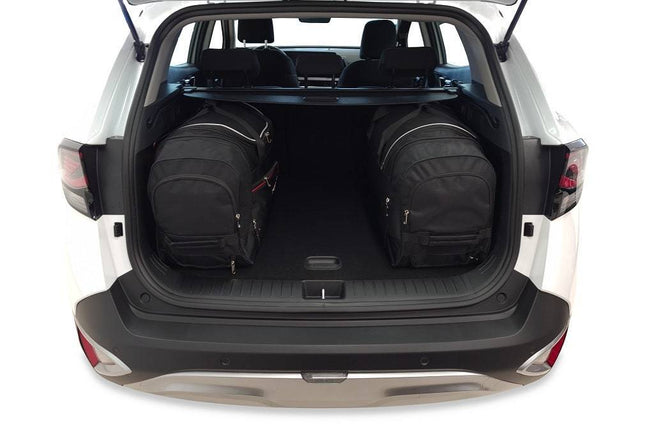 Kjust Reistassenset voor Kia Sportage 5-deurs vanaf 2021 - Set van 3 Tassen met 3 Roltassen