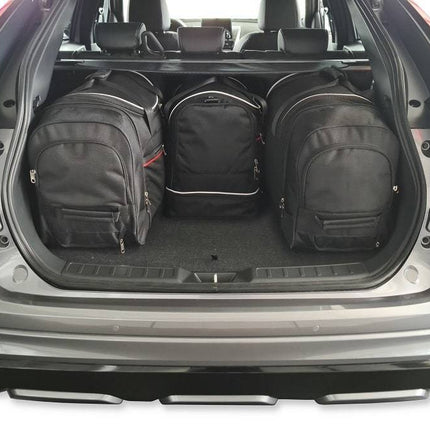 Kjust Reistassenset voor Mitsubishi Eclipse Cross vanaf 2017 - Set van 4 Tassen met 2 Roltassen 1 Sporttas en 1 Vliegtuigtas