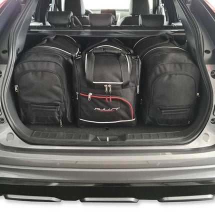 Kjust Reistassenset voor Mitsubishi Eclipse Cross vanaf 2017 - Set van 4 Tassen met 2 Roltassen 1 Sporttas en 1 Vliegtuigtas