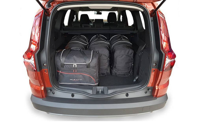 Kjust Reistassenset voor Dacia Jogger vanaf 2022 - Set van 5 Tassen met 3 Roltassen en 2 Sporttassen
