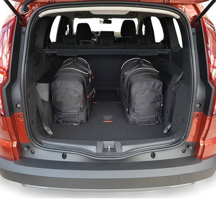 Kjust Reistassenset voor Dacia Jogger vanaf 2022 - Set van 5 Tassen met 3 Roltassen en 2 Sporttassen