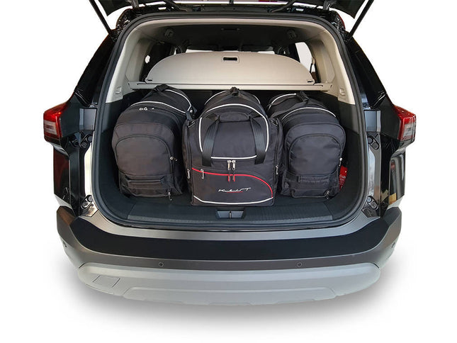 Kjust Reistassenset voor Nissan X-trail vanaf 2022 - Set van 4 Tassen met 3 Roltassen en 1 Vliegtuigtas