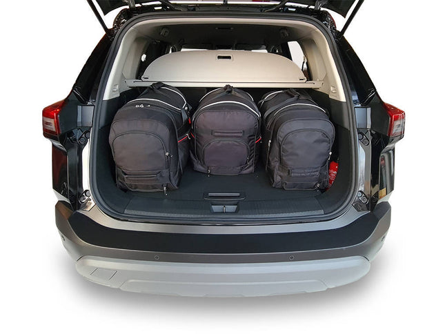Kjust Reistassenset voor Nissan X-trail vanaf 2022 - Set van 4 Tassen met 3 Roltassen en 1 Vliegtuigtas