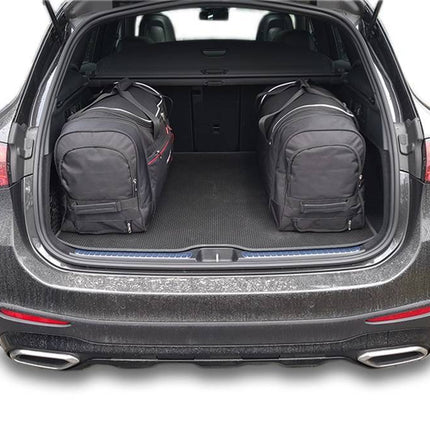 Kjust Reistassenset voor Mercedes Benz GLC Coupe 2017-2023 - Set van 4 Tassen met 3 Roltassen en 1 Vliegtuigtas