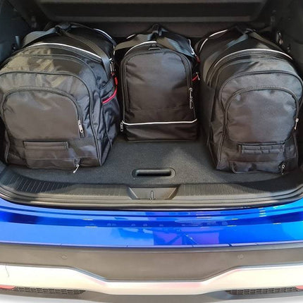 Kjust Reistassenset voor Nissan Qashqai vanaf 2021 - Set van 4 Tassen met 2 Roltassen en 2 Sporttassen