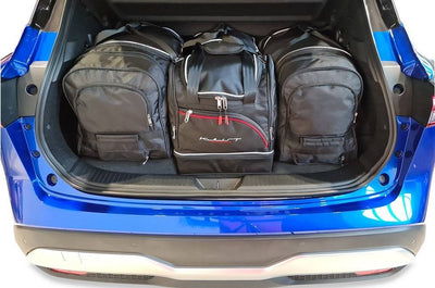 Kjust Reistassenset voor Nissan Qashqai vanaf 2021 - Set van 4 Tassen met 2 Roltassen en 2 Sporttassen