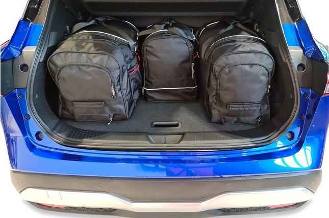 Kjust Reistassenset voor Nissan Qashqai vanaf 2021 - Set van 4 Tassen met 2 Roltassen en 2 Sporttassen