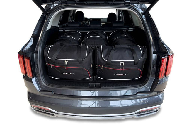Kjust Reistassenset voor Kia Sorento 2020-2024 - Set van 5 Tassen met 3 Roltassen en 2 Vliegtuigtassen