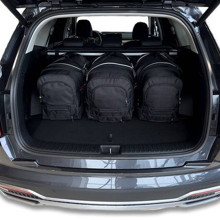 Kjust Reistassenset voor Kia Sorento 2020-2024 - Set van 5 Tassen met 3 Roltassen en 2 Vliegtuigtassen