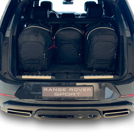 Kjust Reistassenset voor Land Rover Range Rover Sport vanaf 2022 - Set van 4 Tassen met 3 Roltassen en 1 Vliegtuigtas