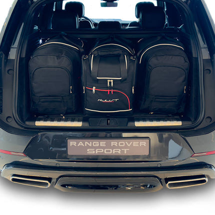 Kjust Reistassenset voor Land Rover Range Rover Sport vanaf 2022 - Set van 4 Tassen met 3 Roltassen en 1 Vliegtuigtas