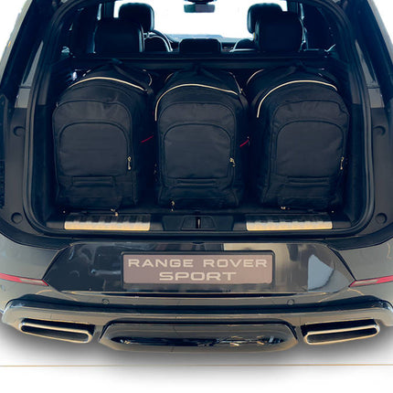 Kjust Reistassenset voor Land Rover Range Rover Sport vanaf 2022 - Set van 3 Tassen met 3 Roltassen