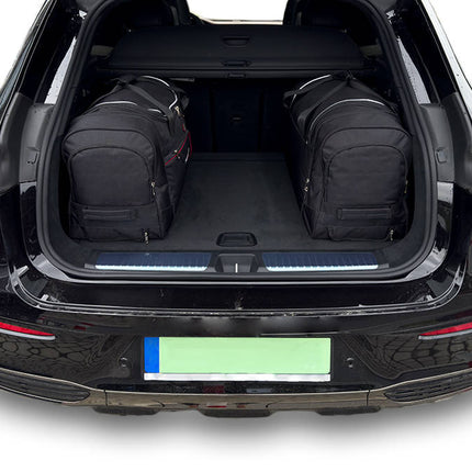 Kjust Reistassenset voor Mercedes Benz EQE SUV vanaf 2022 - Set van 4 Tassen met 3 Roltassen en 1 Vliegtuigtas