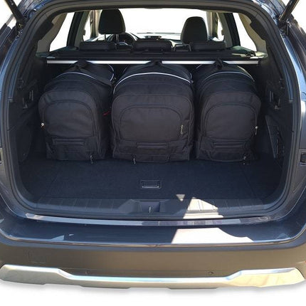 Kjust Reistassenset voor Subaru Outback vanaf 2021 - Set van 5 Tassen met 3 Roltassen en 2 Vliegtuigtassen