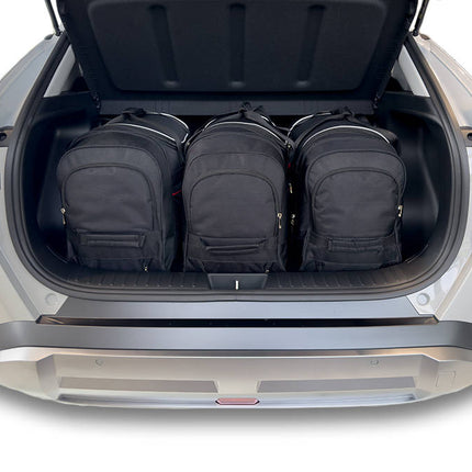 Kjust Reistassenset voor Hyundai Kona vanaf 2023 - Set van 3 Tassen met 3 Roltassen