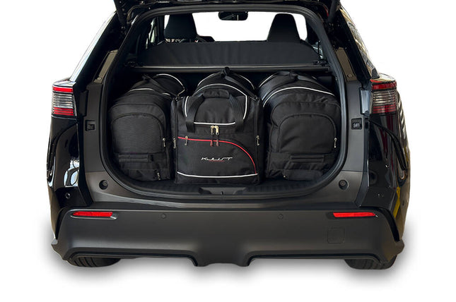 Kjust Reistassenset voor Subaru Solterra vanaf 2022 - Set van 4 Tassen met 3 Roltassen en 1 Vliegtuigtas