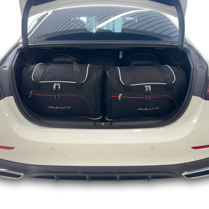 Kjust Reistassenset voor Mercedes Benz E-Klasse Limousine vanaf 2023 - Set van 5 Tassen met 3 Roltassen en 2 Sporttassen