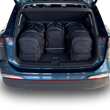 Kjust Reistassenset voor Volkswagen Tiguan vanaf 2024 - Set van 4 Tassen met 2 Roltassen 1 Sporttas en 1 Vliegtuigtas